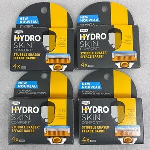 4 Packs Schick Hydro Skin Comfort 4 Blade Refills 4ct Each Brand New